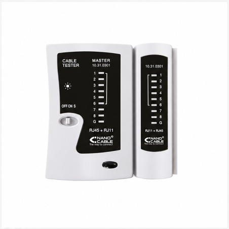 Nanocable Testeur de câble RJ11/RJ12/RJ45