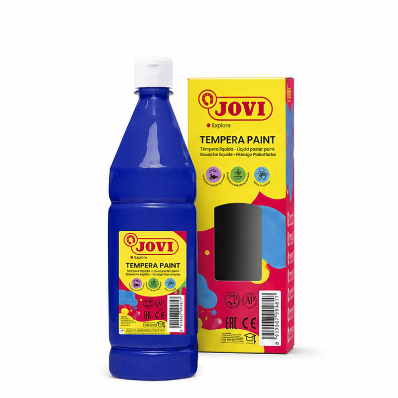 Jovi Témpera liquide 1000 ml bleu foncé Jovi Témpera liquide 1000 ml bleu foncé