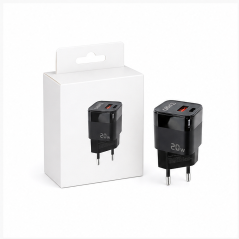 Chargeur mural Tooq TQWC-QCPD20 20W noir