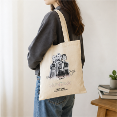 Safta K-Pop Demon Hunters Beige Tote Bag 38x42