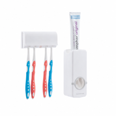 InnovaGoods Diseeth distributeur de dentifrice avec porte-brosses