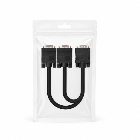 Nanocable câble répartiteur SVGA VGA/M-2 VGA/F 45 cm