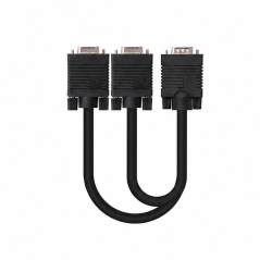 Nanocable câble répartiteur SVGA VGA/M vers 2 VGA/F, noir, 45 cm