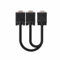 Nanocable câble répartiteur SVGA VGA/M vers 2 VGA/F, noir, 45 cm