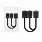 Nanocable SVGA splitter cable VGA/M to 2 VGA/F, black, 45 cm