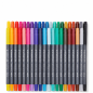 Staedtler 3001 étui de 36 feutres aquarellables double pointe