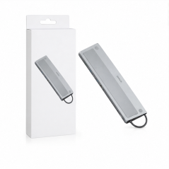 Aisens dock USB-C 12 en 1 gris, 30 cm