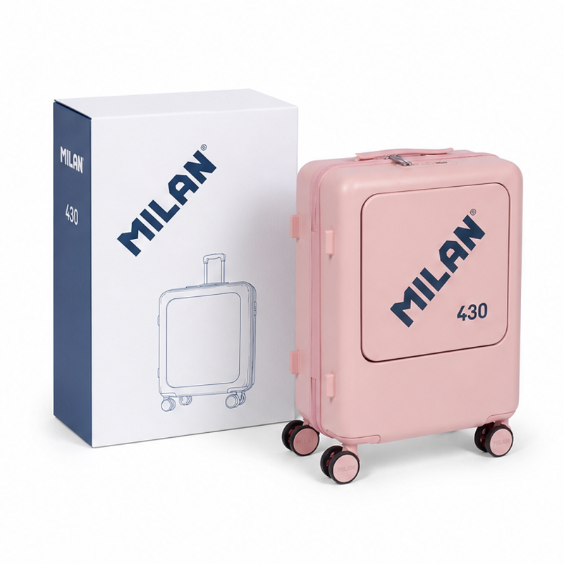 Milan 430 since 1918 hard-shell cabin luggage, pink