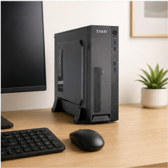 Boîtier slim Micro-ATX Tooq 500 W et lecteur cartes