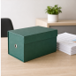 Elba transfer box with gusset 25 x 38.5 cm green