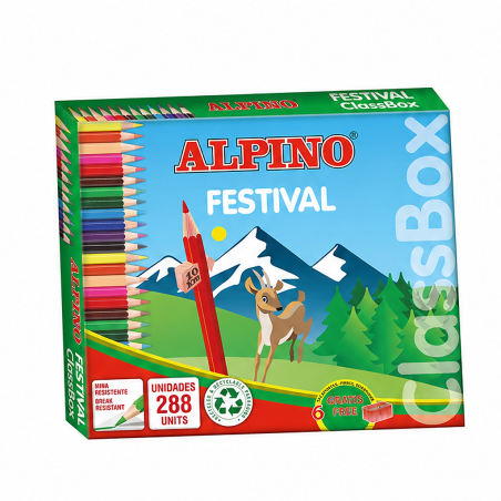 Alpino Festival Pack 288 crayons de couleur