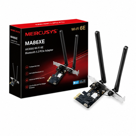 Mercusys MA86XE Carte PCIe Wi‑Fi 6E AXE5400