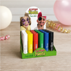 Alpino Fiesta Face Stick présentoir 36 barres
