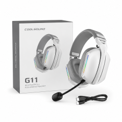 Coolsound G11 White RGB Bluetooth Gaming Headset