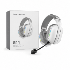 Coolsound G11 White RGB Bluetooth Gaming Headset