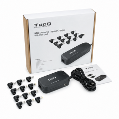 Tooq chargeur portable 90W, 12 connecteurs