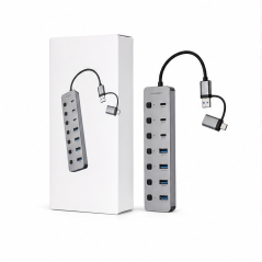 Hub USB Nanocable 7 ports USB-A USB-C 3.0