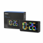 Hama Ibiza digital alarm clock with multicolor display