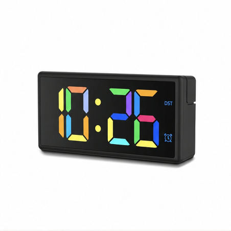 Hama Ibiza digital alarm clock with multicolor display