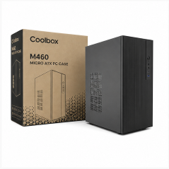 Coolbox M460 Micro ATX PC Case, Black