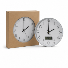 Bismark office clock temperature and humidity display