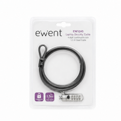 Ewent EW1243 cadenas portable à combinaison 1,5 m