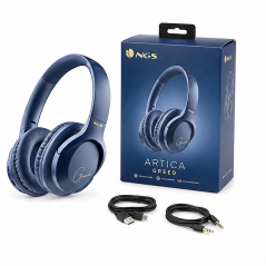 NGS Artica Greed casque Bluetooth 5.1 bleu