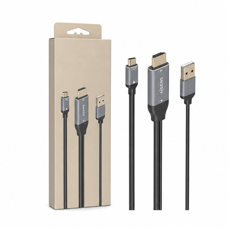 Aisens câble convertisseur HDMI 2.0 vers USB-C 4K 60 Hz 1,8 m