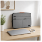 Housse Subblim Air Padding 360 pour ordinateur portable 13,3" à 14" gris clair