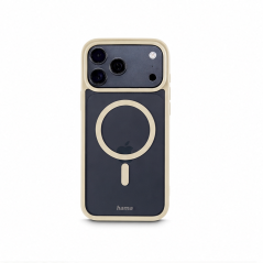 Hama Frame Protect pour iPhone 17 Pro Max, coque magnétique beige