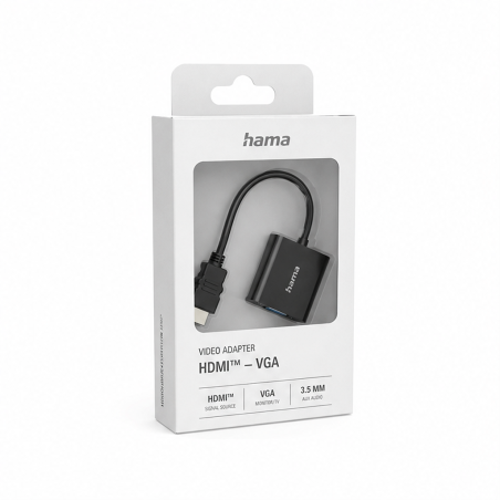 Adaptateur HDMI vers VGA Hama Essential avec audio