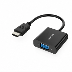Adaptateur vidéo Hama Essential HDMI vers VGA avec audio, 0,15 m
