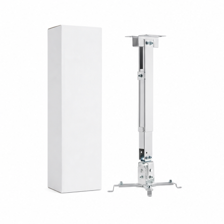 Support projecteur Aisens blanc inclinable et extensible