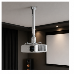 Support projecteur Aisens blanc inclinable et extensible