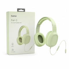 Casque Hama Fun C USB-C vert | Hama