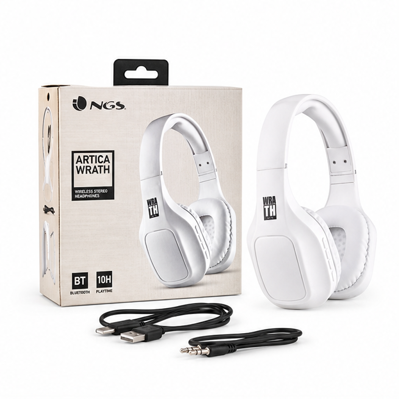 Casque Bluetooth NGS Artica Wrath Blanc