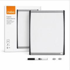 Tableau blanc magnétique Nobo à cadre arqué 355
