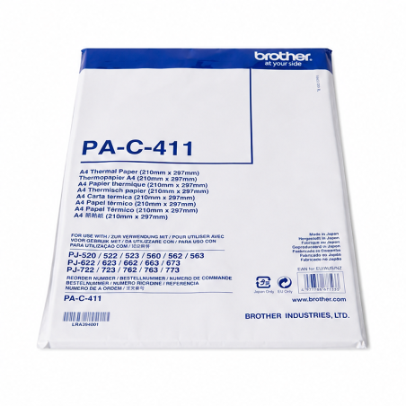 Brother PA-C-411 papier thermique A4, 100 feuilles