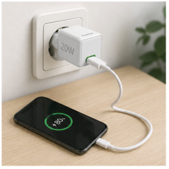 Hama USB-C 20W Wall Charger White | Fast Charge