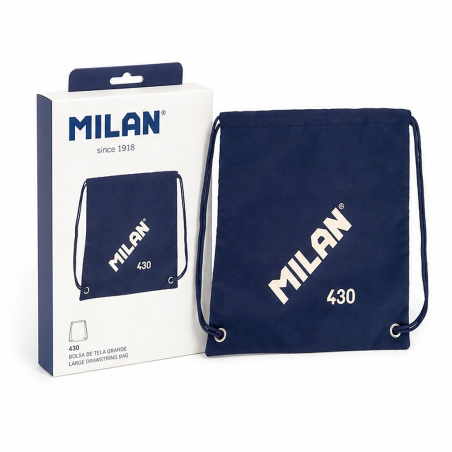 Sac à cordon Milan 430 bleu marine, 11,3 L