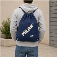 Sac à cordon Milan 430 bleu marine, 11,3 L