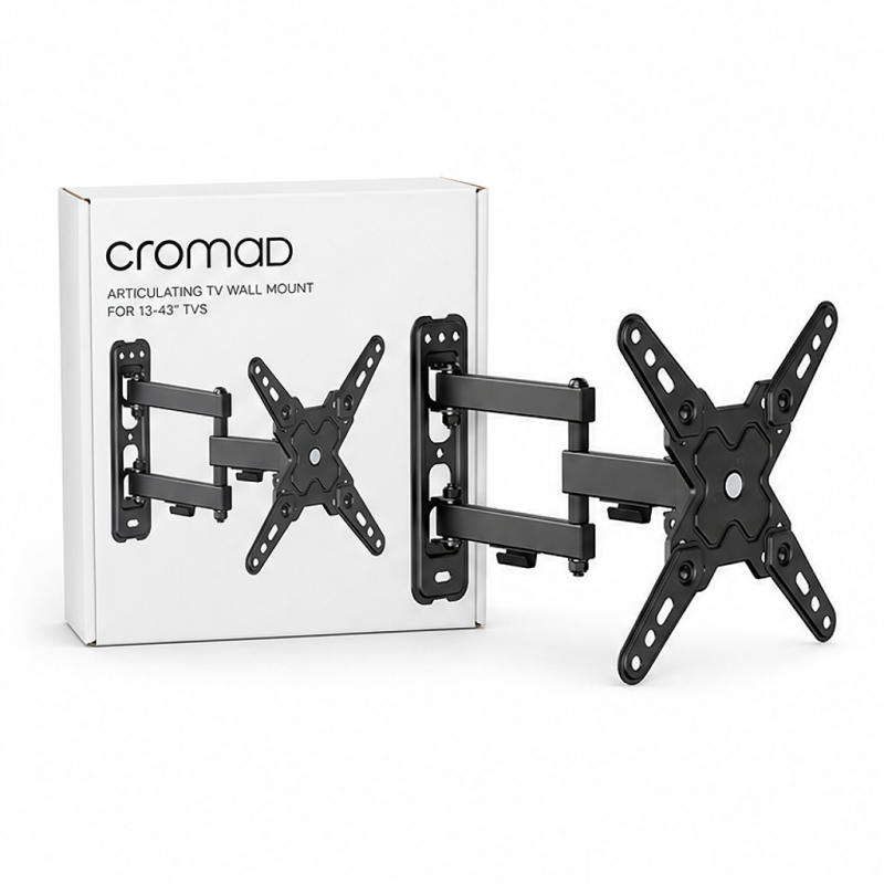 Cromad support mural TV à bras articulé 13"-43"