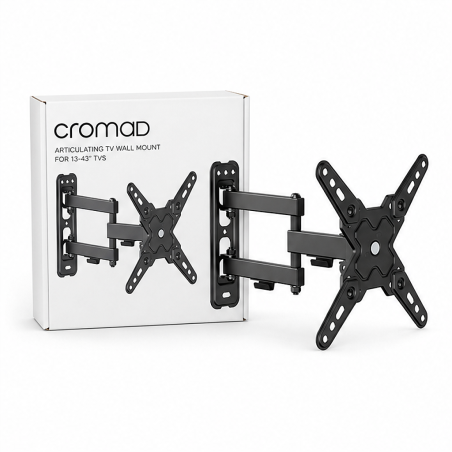 Cromad support mural TV 13-43" bras articulé