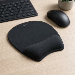 Tooq TQMP1002-B Tapis souris ergonomique noir