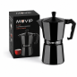 Muvip Cafetière en aluminium 6 tasses noir mat Muvip Cafetière en aluminium 6 tasses noir mat