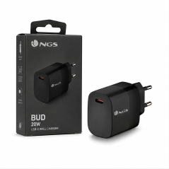 NGS Bud 20W chargeur mural USB-C noir