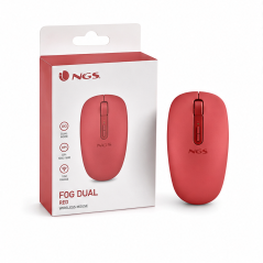 NGS Fog Dual Red | Souris sans fil Bluetooth