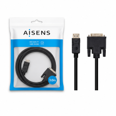 Câble Aisens DisplayPort vers DVI 3 m noir