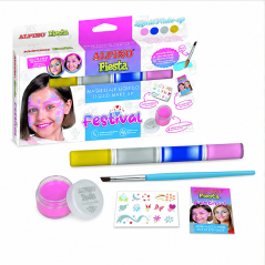 Alpino Fiesta Festival Liquid Makeup Kit, 4 Colors