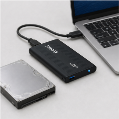 Tooq 2.5" SATA USB 3.0 enclosure black